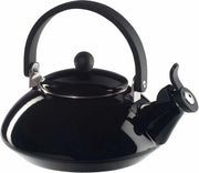 Flangia per forno a induzione in acciaio inox 1,5 l lucido nero con manichetta