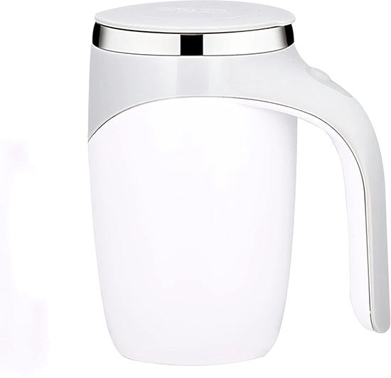 Moka con agitatore magnetico automatico, mixer rotante per uso domestico, ufficio e viaggio, elegante tazza per caffè elettrica in acciaio inossidabile per la miscelazione di caffè, latte, cioccolata e altri liquidi.