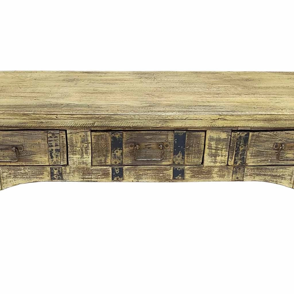 Mobile basso artigianale in legno 165-175x45x57h cm