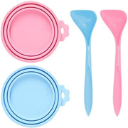 Doppio Blikdeksel in Silicone - Resistent al Lavastoviglie - Adatto per Animali Domestici - Erettore di Pressione - Dimensione Universale - Copertura per Vaschetta