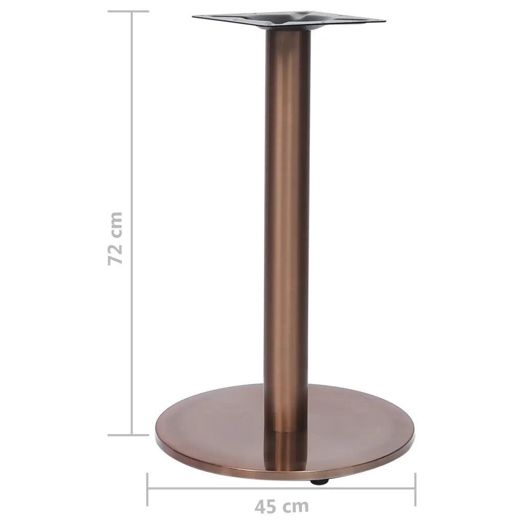 Gamba per Tavolino da Bistrò Oro Ø45x72 cm in Acciaio Inox 325442
