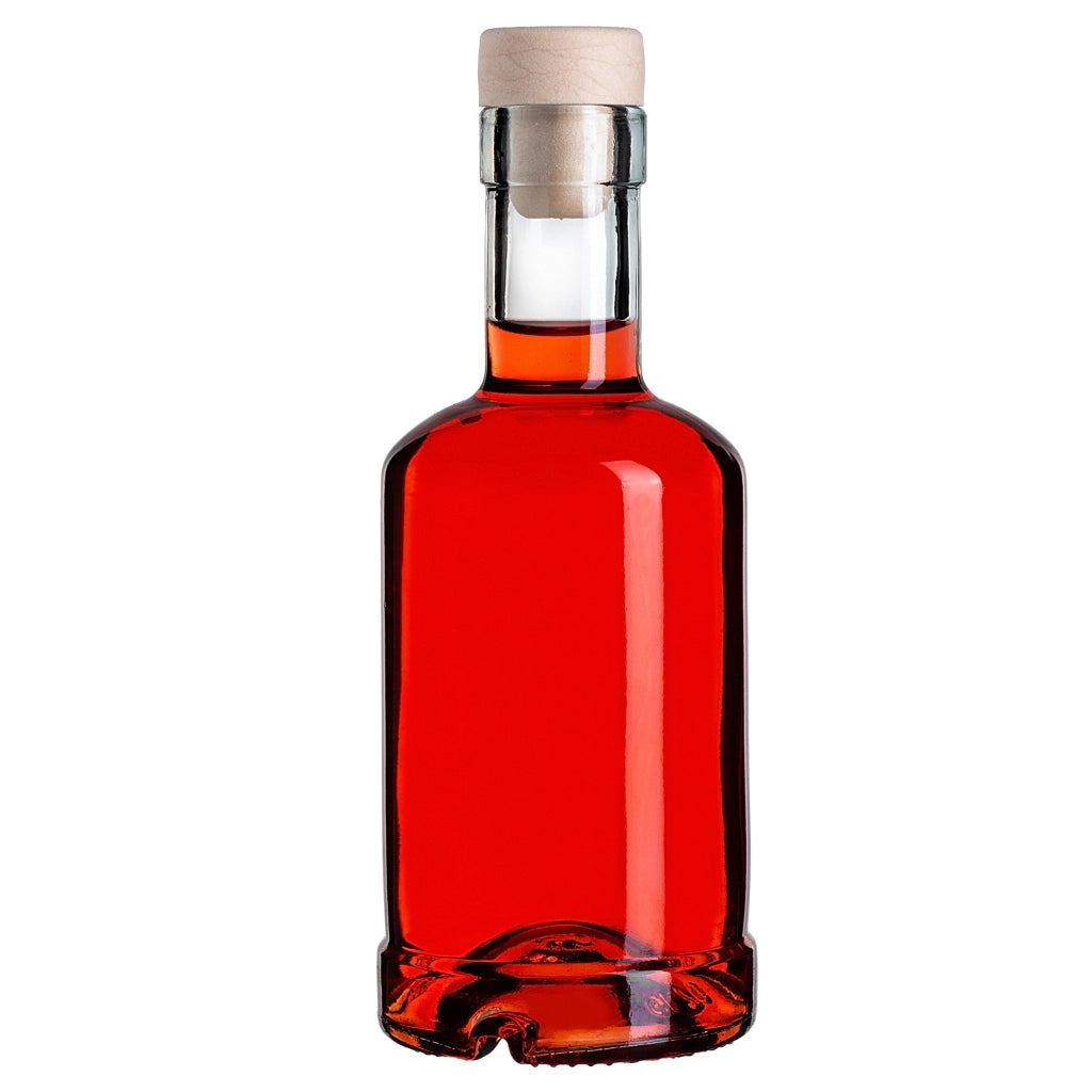 Bottiglie in vetro KADAX Tadek da 250 ml per vino, liquori, distillati, confezione da 10 pezzi con tappo di sughero