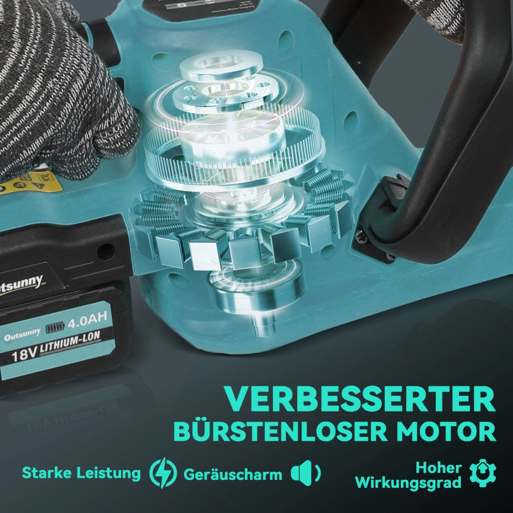 Tosaerba Elettrico a Batteria ¨C Zephmum ¨C Blu 51 cm