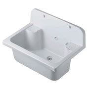 PILOZZO MAXI da muro in PP - Dim: 55 X 37 cm - Completo di GRIGLIA - CR - Colore: BIANCO LUCIDO