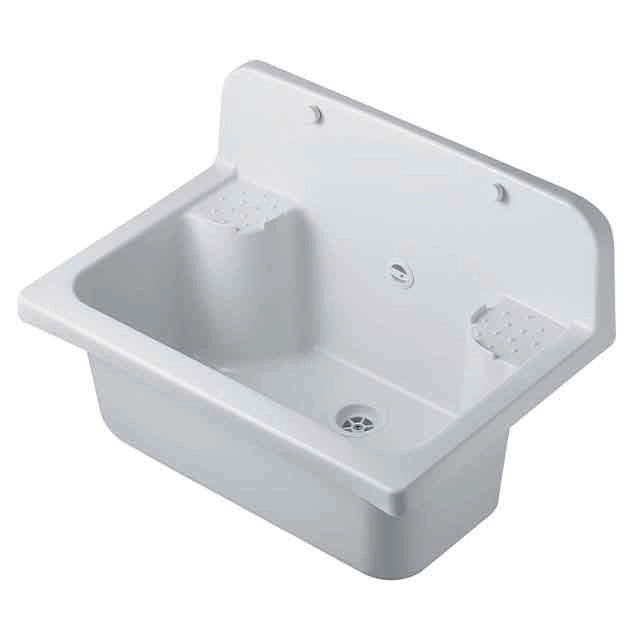 PILOZZO MAXI da muro in PP - Dim: 55 X 37 cm - Completo di GRIGLIA - CR - Colore: BIANCO LUCIDO