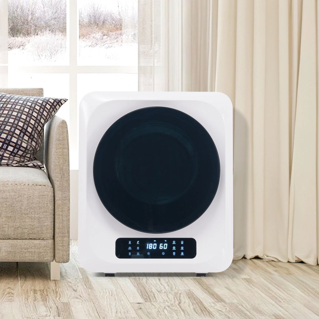 Asciugatrice Compatta a Evacuazione 3 kg 850 W con 6 Programmi; Cestello Inox e Installazione a Parete