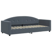 Letto singolo | Letto per adulti | Letto da Giorno Grigio Scuro 80x200 cm in Velluto