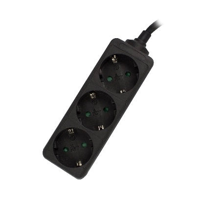 Ewent EW3959 prolunghe e multiple 1,5 m 3 presa(e) AC Interno Nero