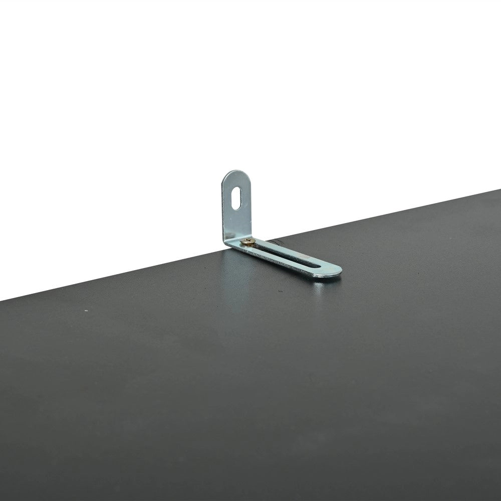 Vetrina con LED ¨C MINIMAL ¨C Nero Lucido, Ripiano in Vetro, 61x42x162 cm