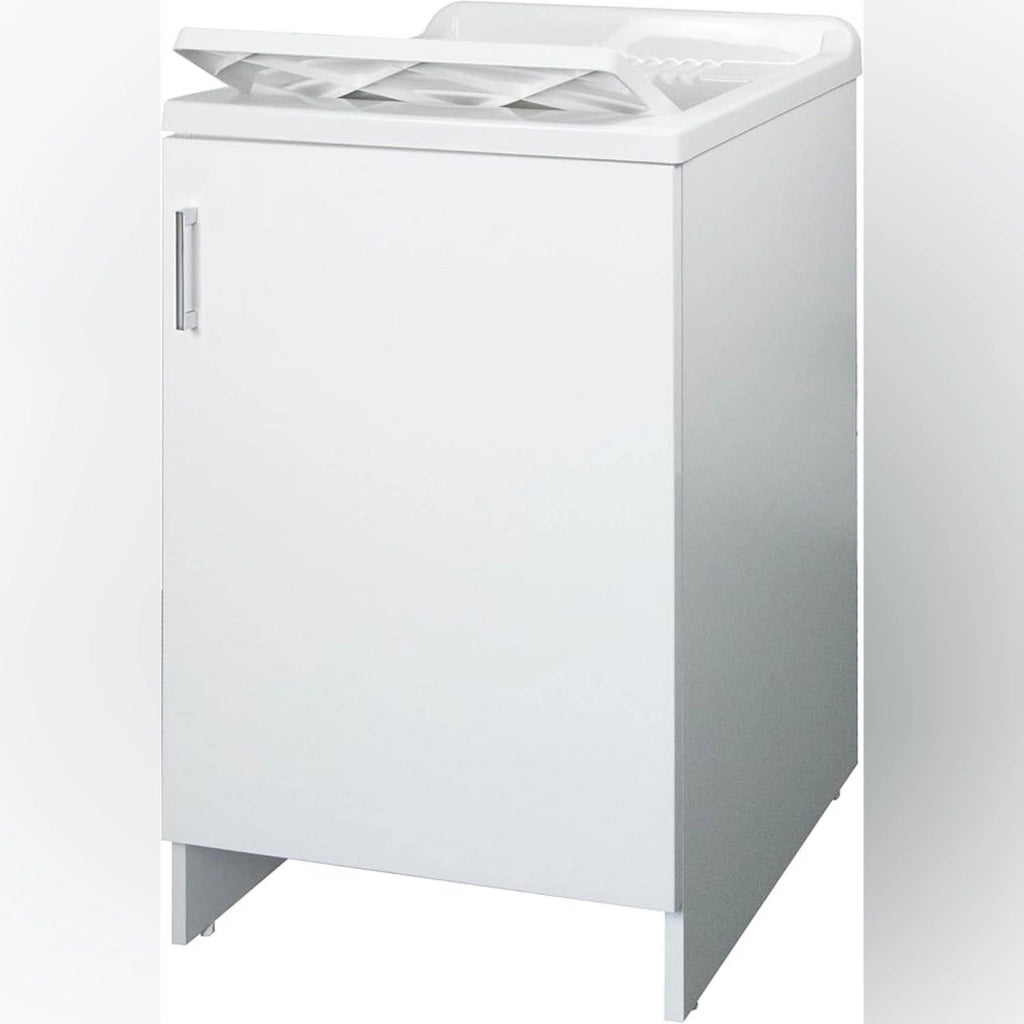 Lavatoio con mobile in nobilitato idrofugo W100 spessore 18 mm colore bianco 45x50 cm mod.