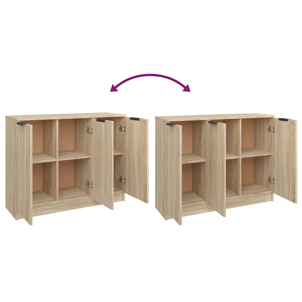 Credenza-Buffet-Armadio da cucina Rovere Sonoma 90,5x30x70 cm in Legno Multistrato