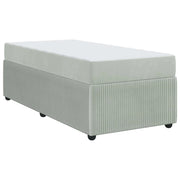 Letto singolo | Letto per adulti | Struttura del letto Grigio chiaro 100 x 200 cm Tessuto