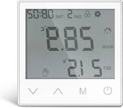 Termostato digitale per riscaldamento elettrico del pavimento - regolatore di temperatura in abbinamento (bianco) 16 A.