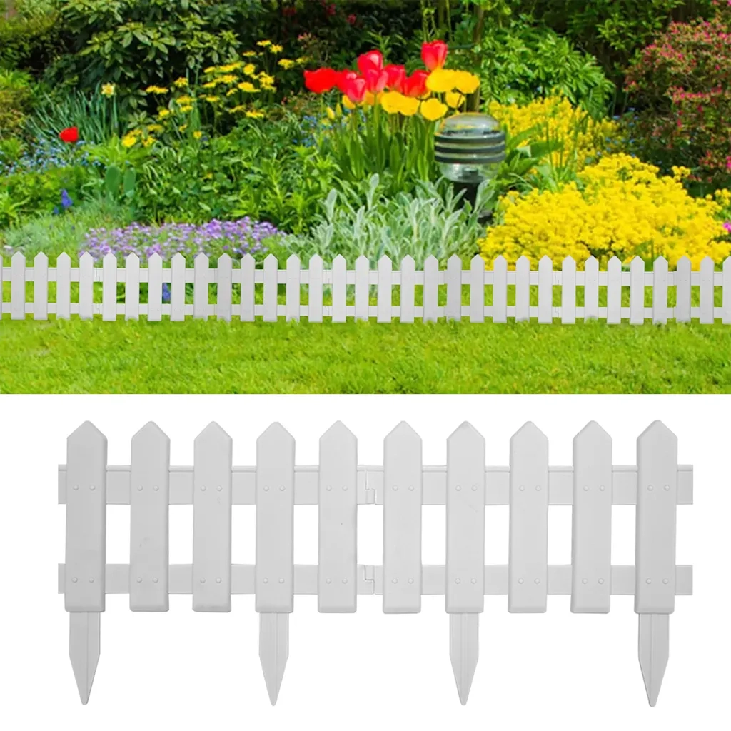 Bordature per Prato 25 pz Bianco 10 m in PP cod mxl 15022