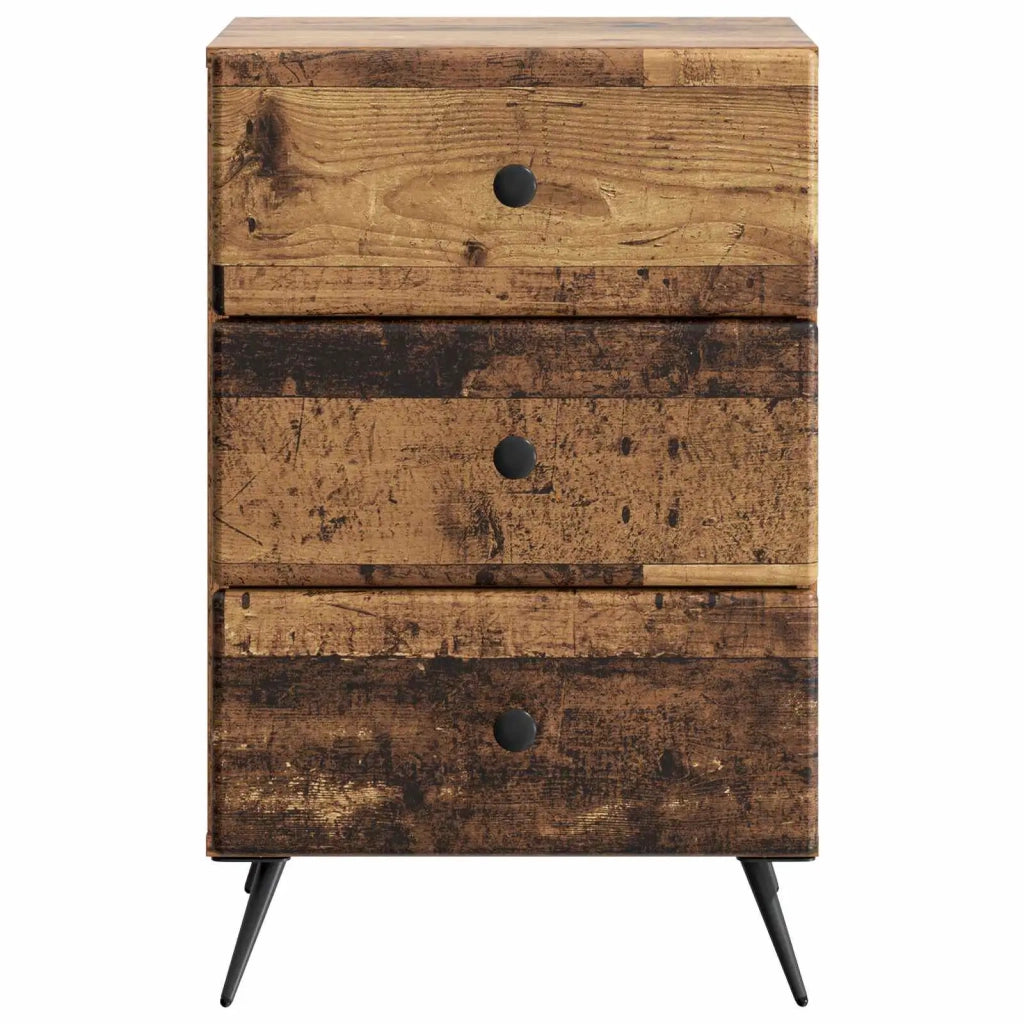 Armadio da Notte con cassetto Legno antico 43 x 41 x 66,5 cm 895483
