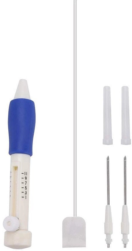 Set di Punte da Cucire - Kit di Sartoria - Punte da Cucire - Material ABS - Lunghezza Manico 13 cm - per Lavori di Cucito Fai da Te