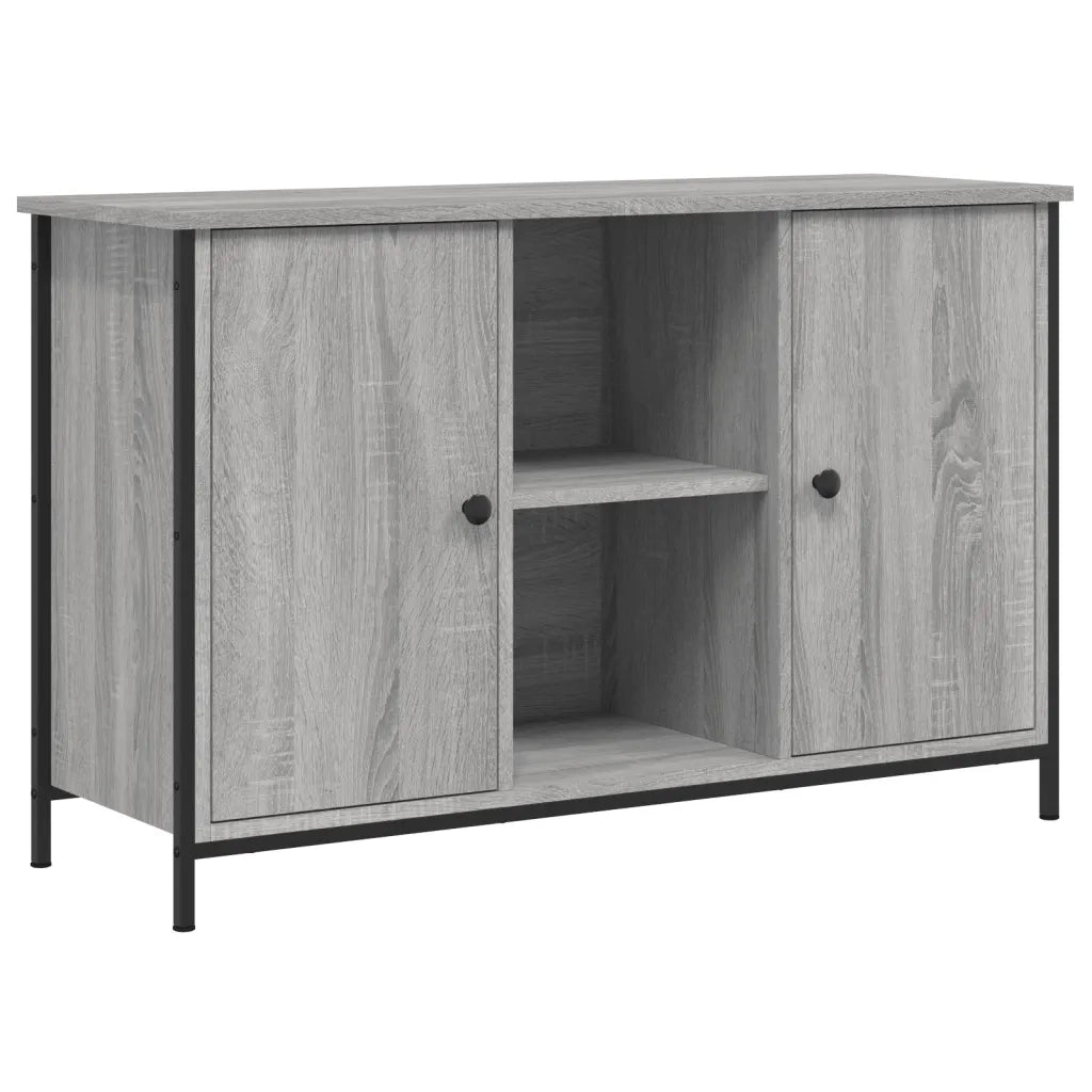 Mobile TV Grigio Sonoma 100x35x65 cm in Legno Multistrato 832781