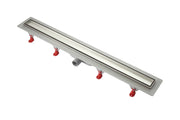 Canalina Doccia PIASTRELLABILE con Sifone GRAVITAZIONALE e profilo INOX - 76 cm