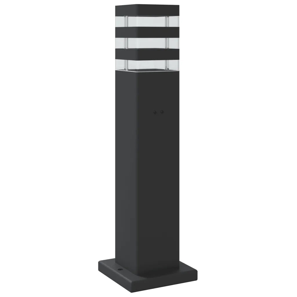Lampade Terra per Esterni con Sensori 3pz Nere 50cm Alluminio 4006400