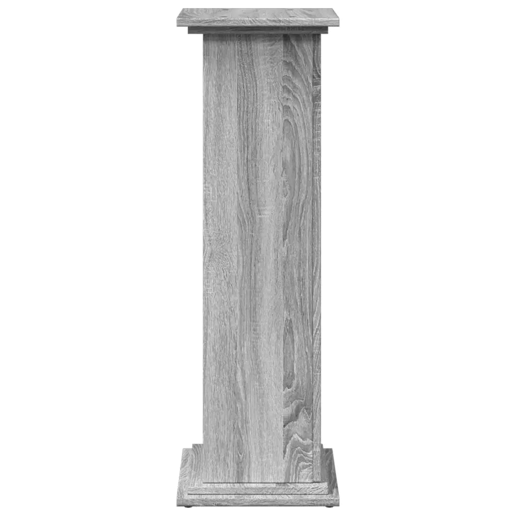 vidaXL Espositore con Portaoggetti Grigio Sonoma 31x30x90cm Truciolato