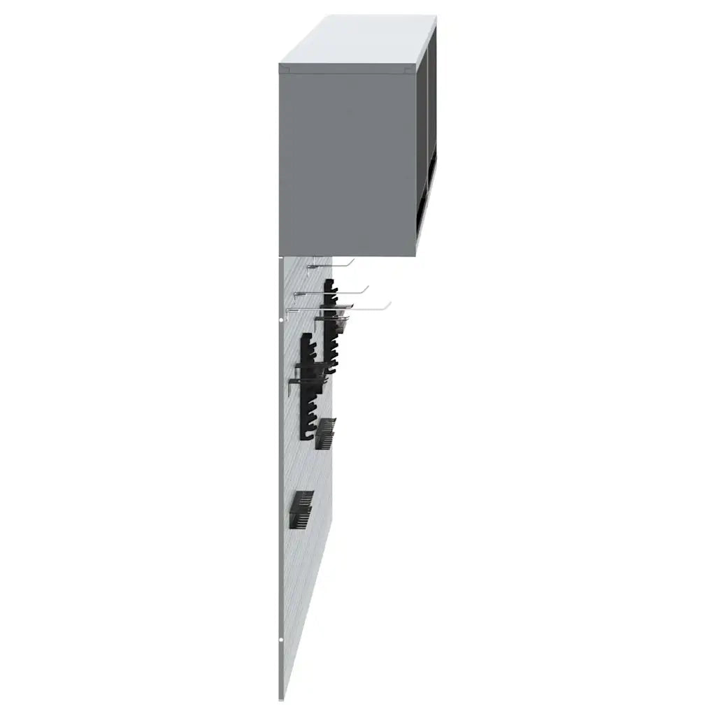 Set di armadi per attrezzi con lo scaffale 6 pz Nero CFW1799032