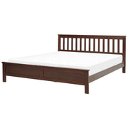 Letto in legno di pino scuro 180 x 200 cm in stile scandinavo