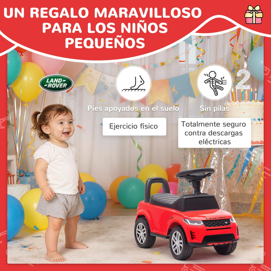 Correpasillos per Bambini con Licenza Land Rover ¨C Zephmum ¨C Rosso con Cassetti