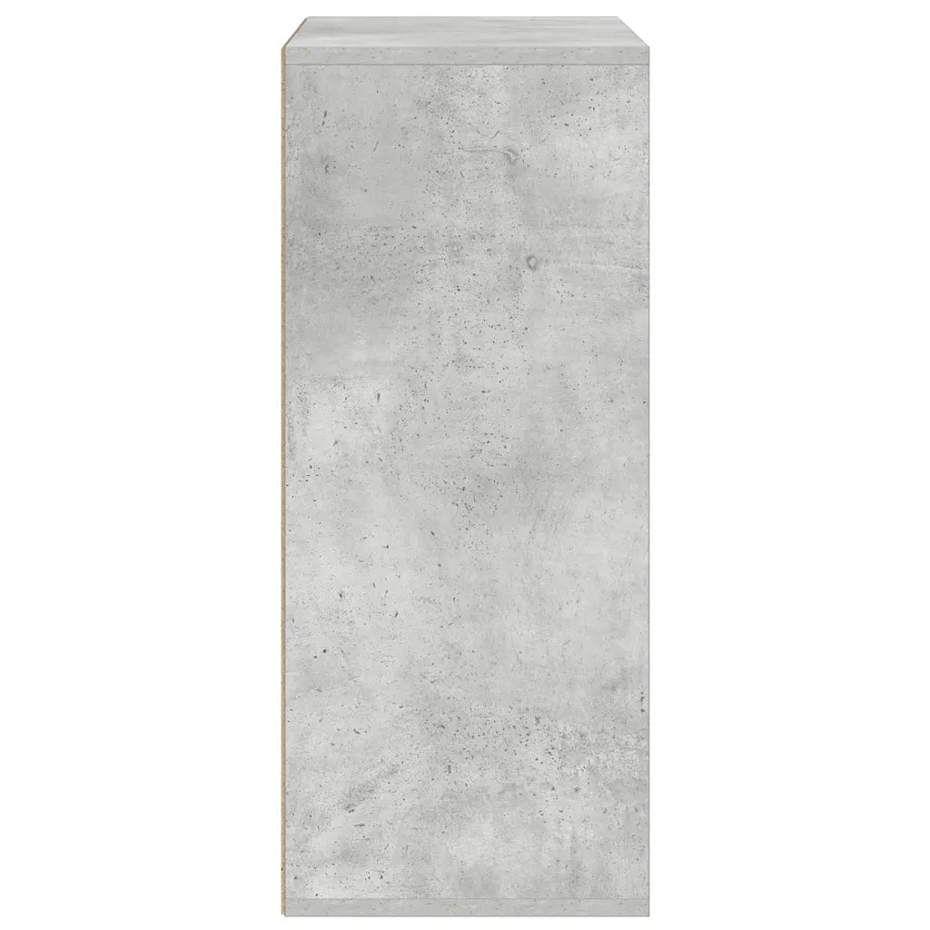 vidaXL Libreria Grigio Cemento 60x30x71,5 cm in Legno Multistrato
