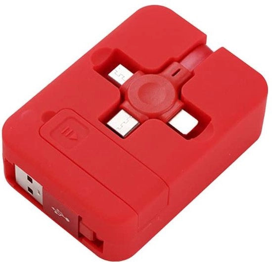 Cavo di ricarica USB-C 3-in-1 retrattile - ricarica rapida - Universale, compatibile con smartphone e tablet.