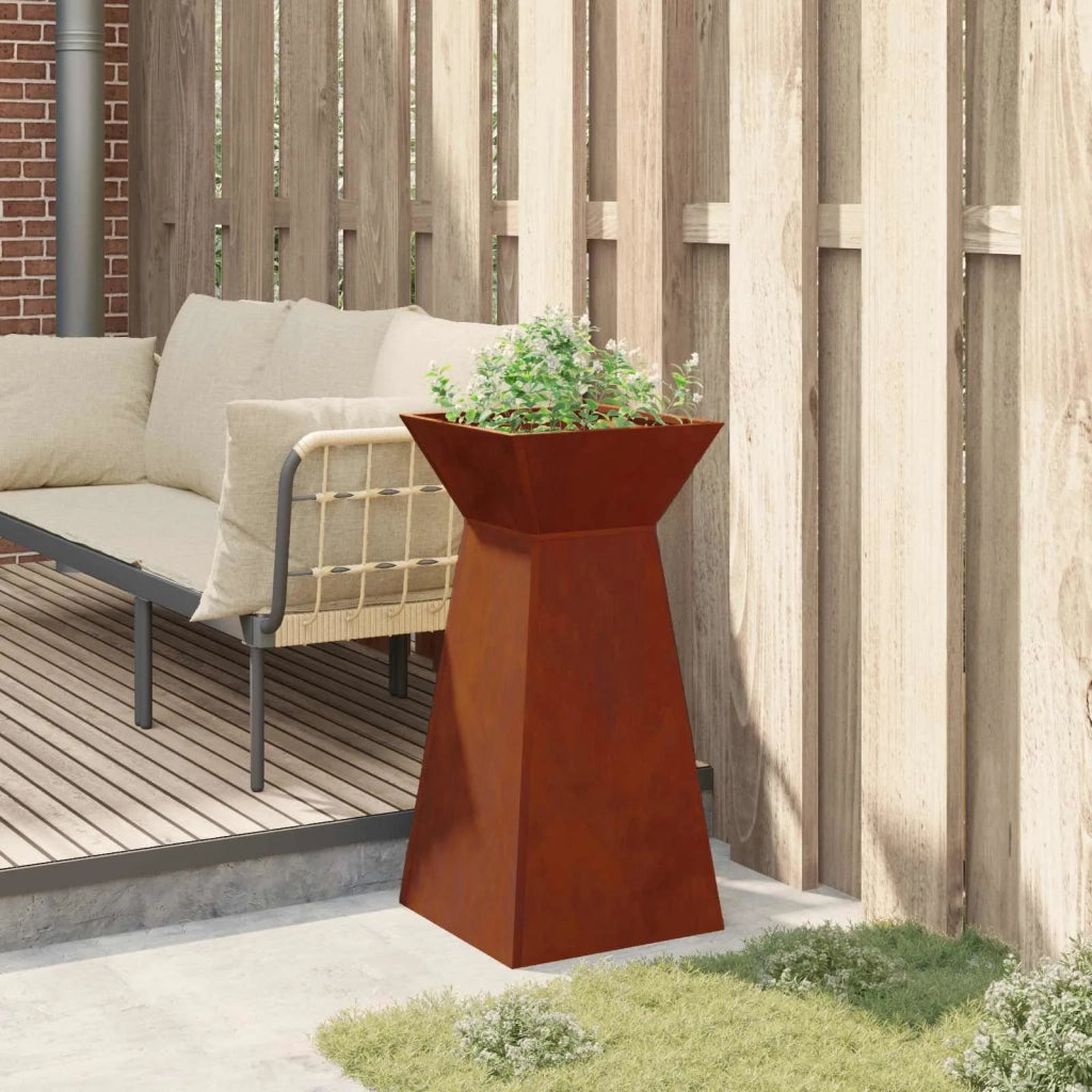Vaso a Pilastro Argento 35 x 35 x 73 cm 873850