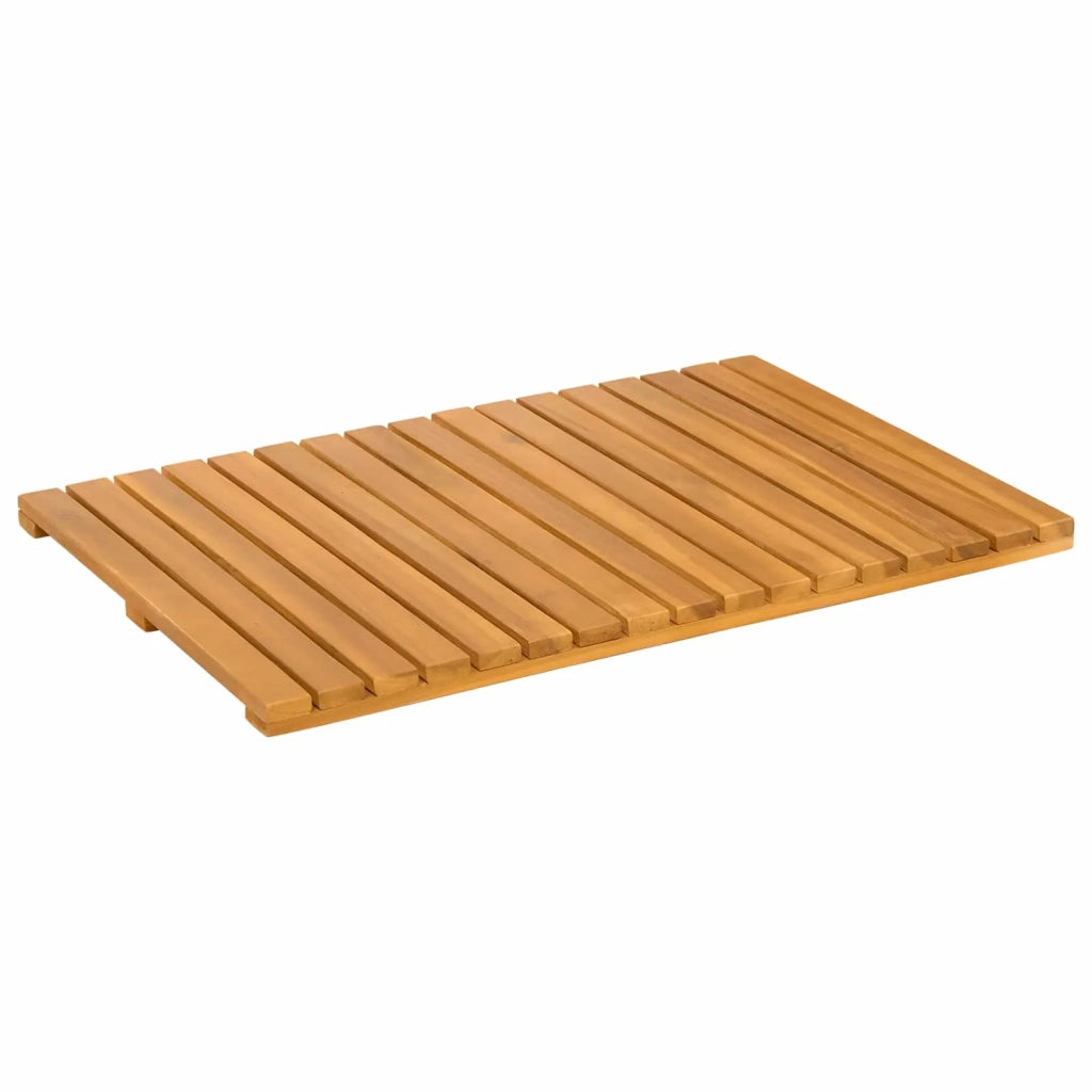 Tappeto da bagno Tinta unita Marrone 60 x 40 cm legno