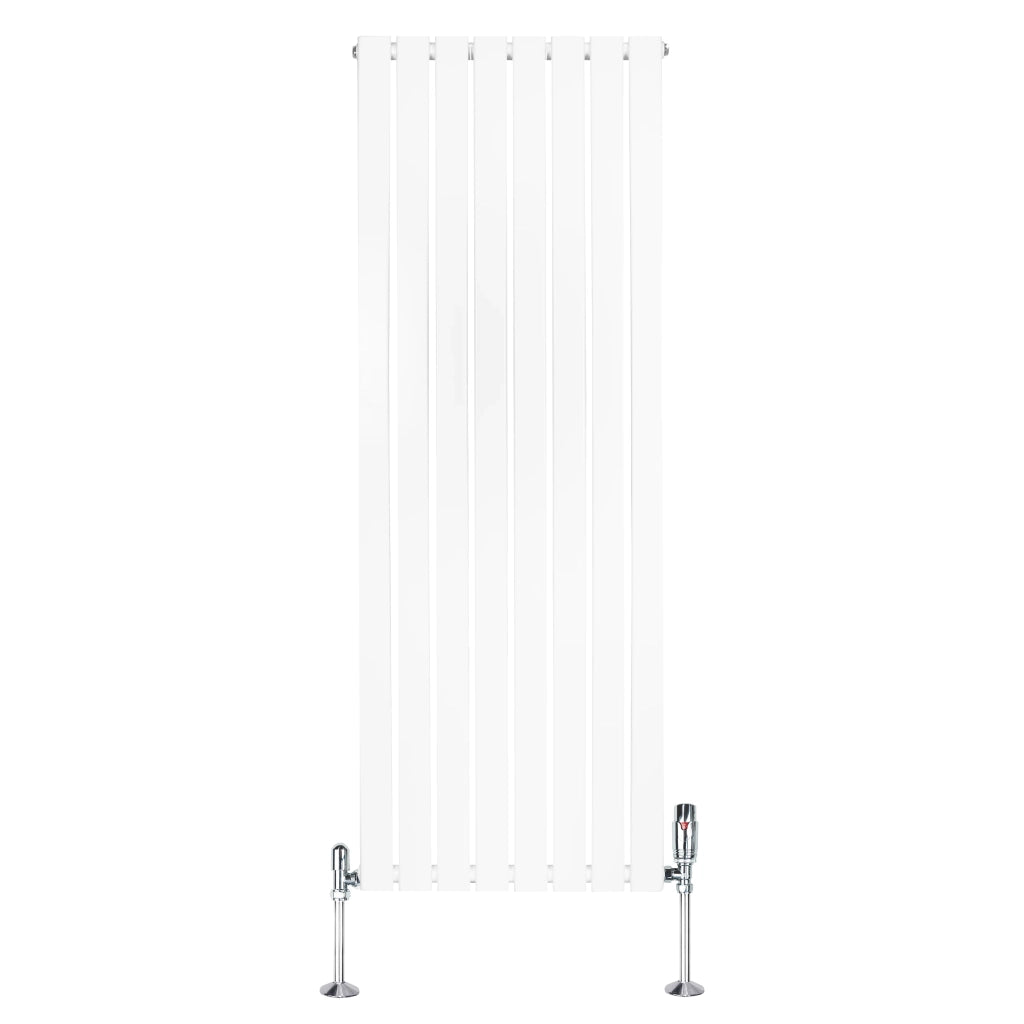 Radiatore Verticale 1600 x 560 mm con Valvole TRV Bianco