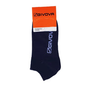 GIVOVA CALZA FANTASMINO TAGLIA 39/42 DA UOMO MAGLIA JERSEY IN COTONE - 3 PZ BLU O