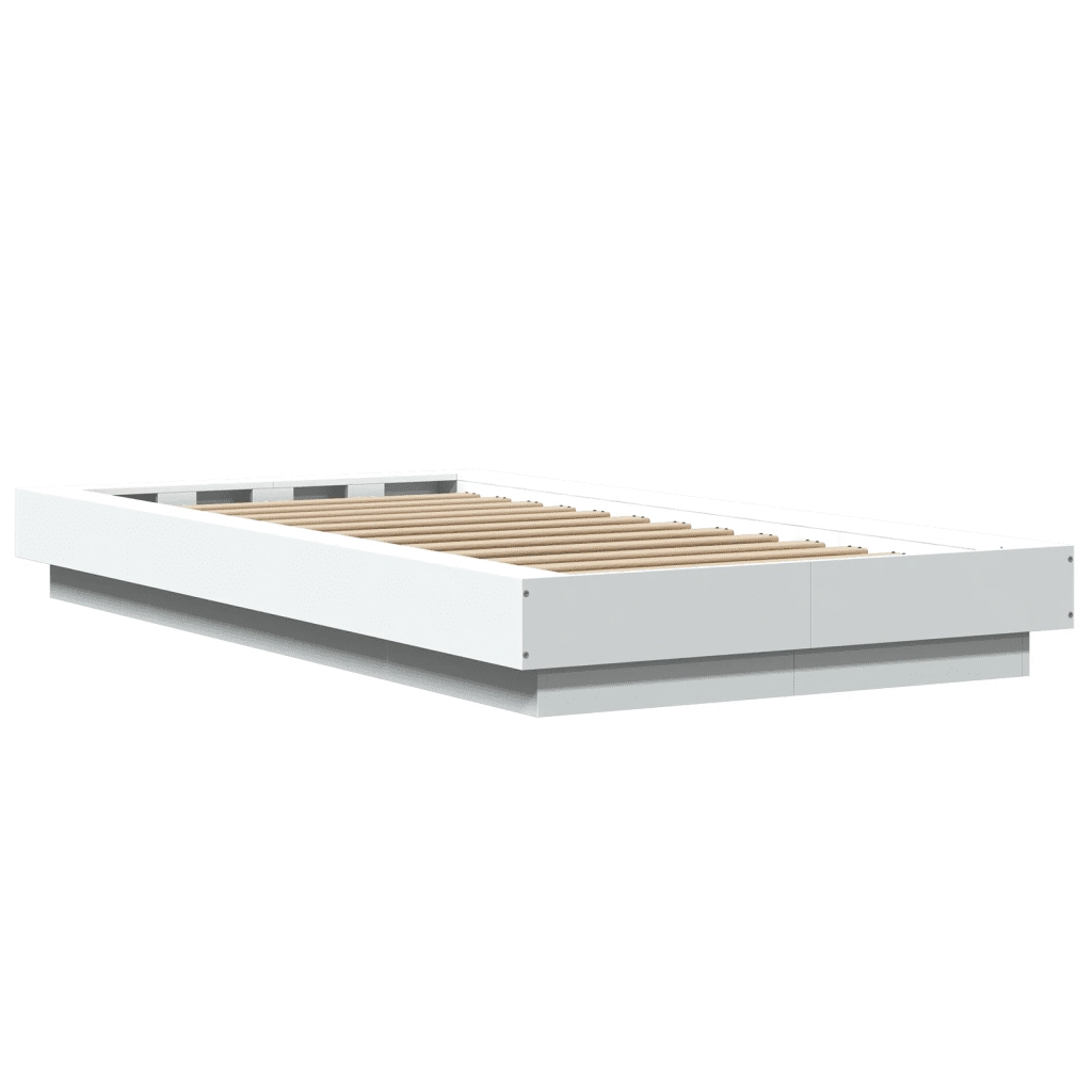 Giroletto-Struttura Letto Bianco 75x190 cm in Legno Multistrato 803020