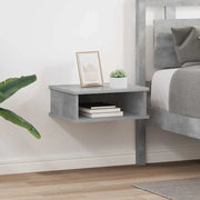 Comodino 2 pcs Grigio cemento 40 x 31 x 15 cm Legno multistrato 891111