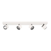 Plafoniera Italux Boniva LED 4 luci bianco/nero 3000K