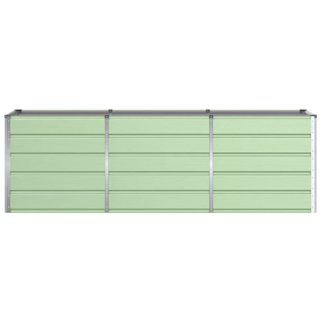 Fioriera moderna dal design industriale per interni ed esterni 240 x 80 x 75 cm acciaio verde 02_0059269