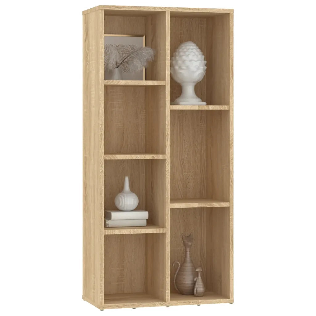 Libreria-Scaffale per Libri-Mobile di Stoccaggio Rovere Sonoma 50x25x106 cm in Legno Multistrato