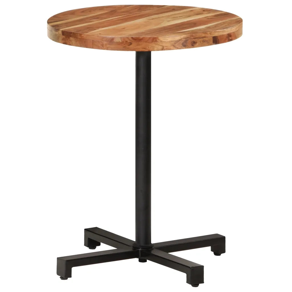 Tavolino da Bistrot Rotondo Ø60x75 cm in Legno di Acacia 320277