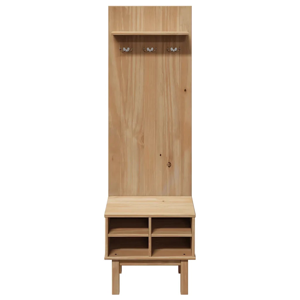 Mobile da Corridoio OTTA 50x40x160 cm in Legno Massello di Pino