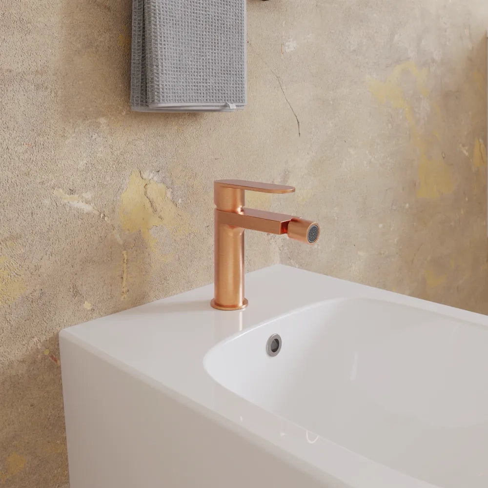 Miscelatore bidet senza scarico rame spazzolato | Margot