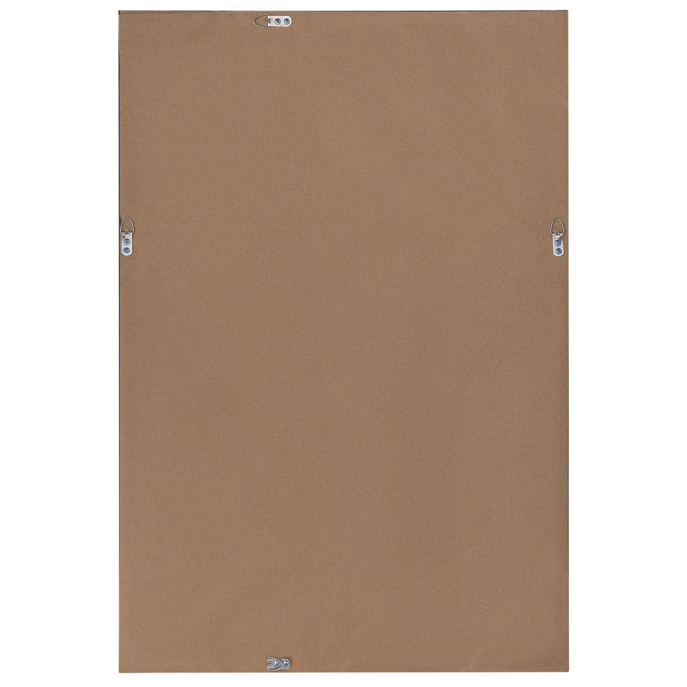 Specchio da Parete Marrone 61 x 91 cm Verticale Soggiorno Camera da Letto Comò Finitura Gesso
