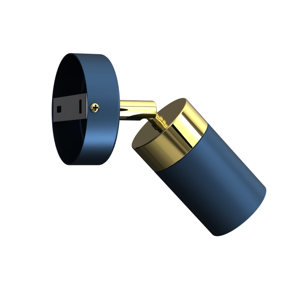 Applique da parete Joker MLP7722 GU10 40W blu oro Milagro