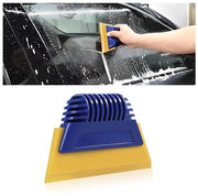 Schrappatrice per finestre con manico antiscivolo - Strumento per rimuovere la pellicola di protezione - Schiacciasassi flessibili 13x8x0,7 cm - Strumento per rimuovere la pellicola di protezione per finestre