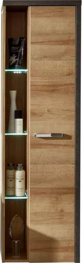 Cassa da bagno - Armadio con specchio - 48 x 160 x 31 cm