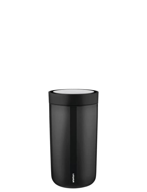 Stelton 675-1 To Go Click Tazza Termica 0.2 L Acciaio Inox con Apertura Smart Click e Beccuccio 360° colore Nero