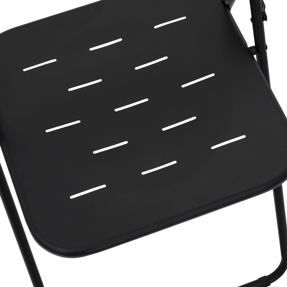 Set Bistr¨° 3 Pezzi Pieghevole - Zephmum- Nero, Resistente alle Intemperie