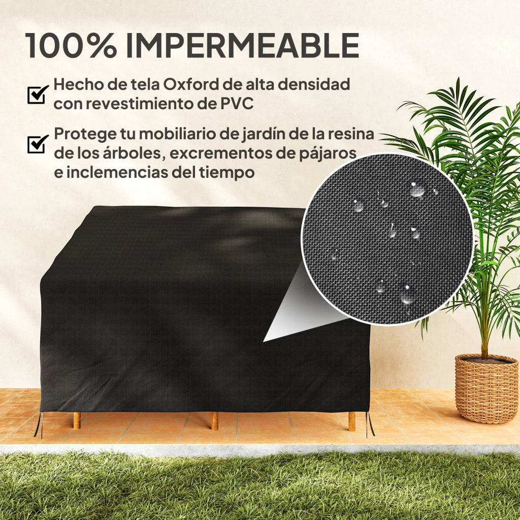 Funda per Banco da Giardino ¨C zephmum ¨C Grigio 140x84x56/94 cm
