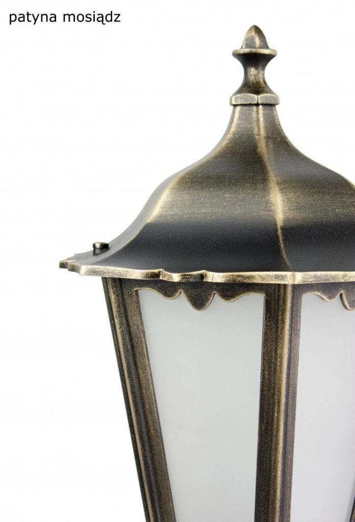 Testa lampada da giardino RETRO nero bianco 1xE27 IP43
