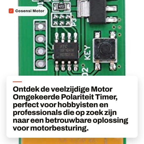 Timer di Polarità Inversa 2A - Ritardo Regolabile - Modulo del Motore - DC 5/6/9/12V - Alta Qualità - Per Progetti di Fai da Te - Motorcontroller